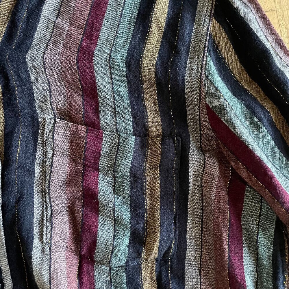 Rails Charli Varadero Striped Linen Button-Up Top… - image 4